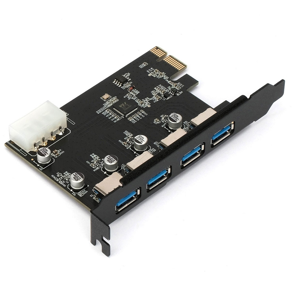  USB 3.0 Gembird SPCR-04      PCI-e, 4xUSB-A