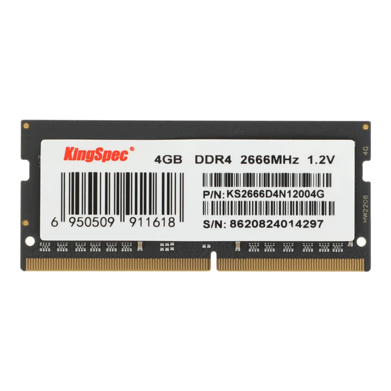  SO-DIMM DDR4 4Gb 2666MHz Kingspec KS2666D4N12004G RTL PC4-21300 SO-DIMM 260-pin 1.35