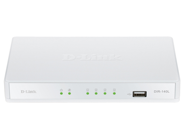  D-Link DIR-140L 25VPN , 410/100M, 1WAN, 1USB, 1xCOM, NAT, PAT, Port Forwarding