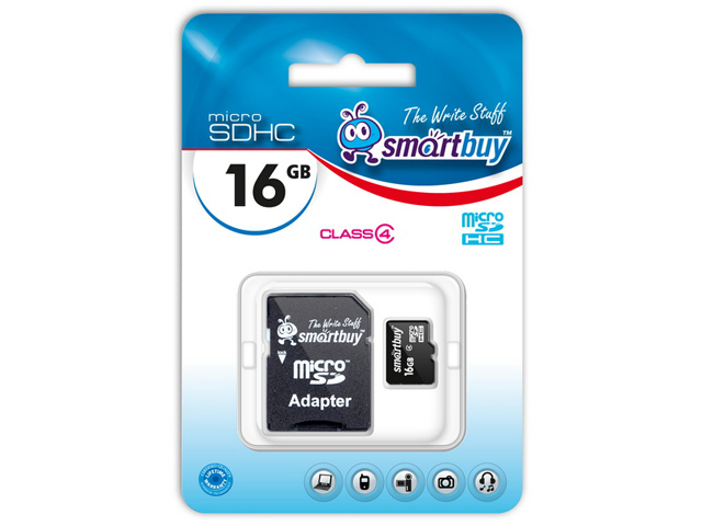 Micro sdxc карта памяти smartbuy 64gb class 10 uhs 1 с адаптером sd