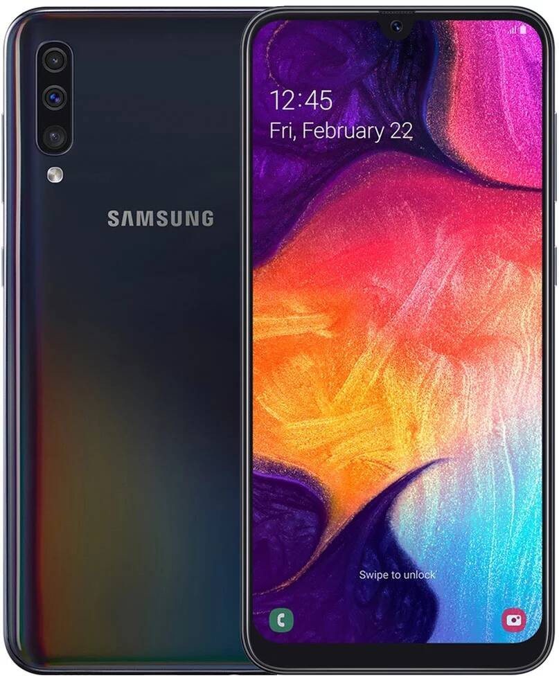 Смартфон Samsung SM-A505F Galaxy A50 128Gb 4Gb черный 2Sim 6 - Группа  компаний ALG Soft г.Благовещенск