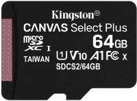   Micro-SD 64Gb Class 10, Kingston SDCS2/64GBSP Canvas Select Plus w/o adapter