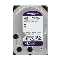   SATA-III 6Tb Western Digital WD64PURZ Purple HDD 3.5" SATA 6Tb, IntelliPower, 256MB buffer (DV-Digital Video), CMR 1 year