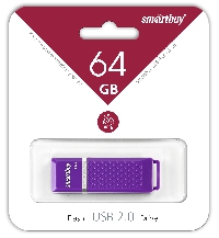   64GB USB 2.0 Smart Buy Quartz series Violet (SB64GBQZ-V)