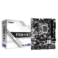   Socket-1700 ASRock B760M-H/M.2 Intel B760 2xDDR5 mATX AC`97 8ch(7.1) GbLAN RAID+HDMI+