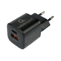    1USB Cablexpert MP3A-PC-47 ,20, 3, QC3.0/PD, 1USB, 1Type-C, 