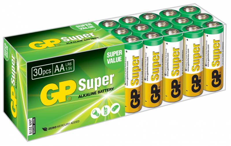   AA GP Super Alkaline 15A LR6, ,(30)